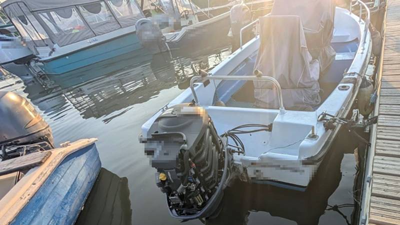 (FOTO) Motor de barcă în valoare de 20.000 lei, căutat de către autoritățile din Suedia, descoperit de către polițiștii de frontieră în Murighiol
