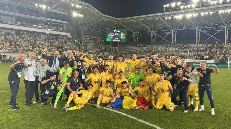 România U19 a scris istorie! Tricolorii mici s-au calificat în semifinalele Campionatului European, după o victorie de poveste