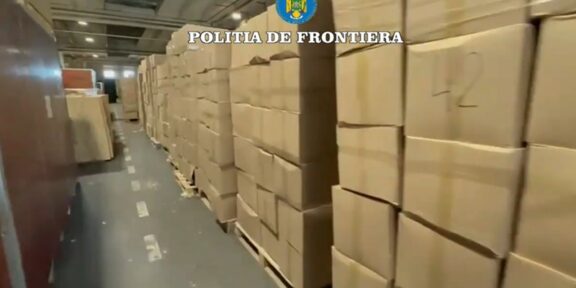 7 milioane de tigarete descoperite într-un container în Portul Constanța