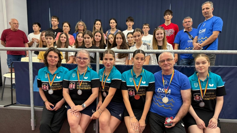 CSM Constanța este vicecampioană națională în Superliga feminină de tenis de masă, după o luptă eroică cu Steaua