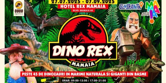 Vara prinde viață în Mamaia cu „Dino Rex” – o experiență preistorică interactivă