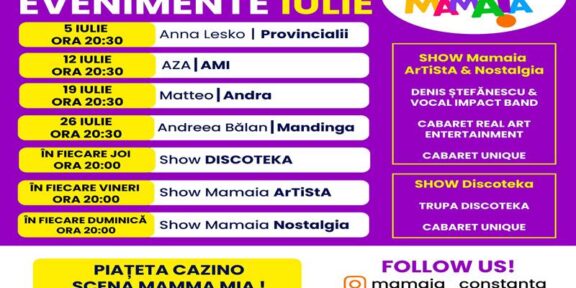 Mamaia, capitala distracției din România: Show-uri de neuitat, în fiecare weekend din iulie!