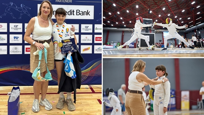 Constanța are o campioană națională la spadă! Otilia Pescaru a obținut medalia de aur la categoria U9