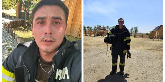 CONSTANȚA. Răzvan, un pompier cu suflet mare: în drum spre casă, a observat fumul gros și NU a putut trece nepăsător! S-a implicat și prietena lui