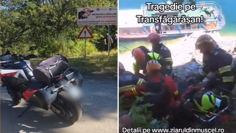 Un motociclist a fost omorât de urs pe Transfăgărășan. Bărbatul a fost tras zeci de metri într-o râpă