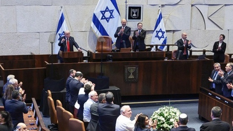 Donald Trump le cere palestinienilor, în Parlamentul israelian, „să se îndepărteze de la calea terorismului”